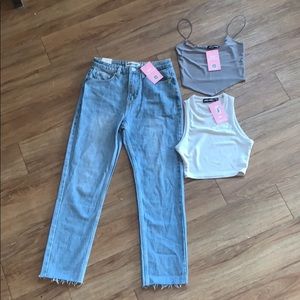 Cut-off jeans- Missy Empire